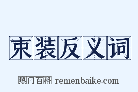 束装反义词是什么意思的图片